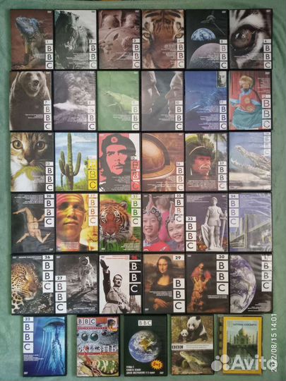 DVD коллекция документальных фильмов BBC