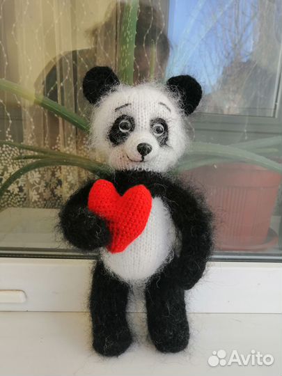 Вязаные игрушки панда