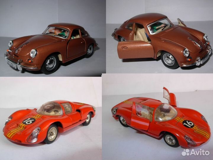 Porsche 1:43 модель разные металл