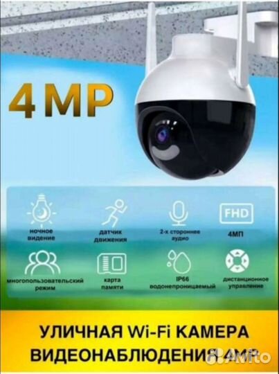 Камера видеонаблюдения wifi уличная