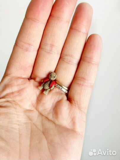 Миниатюрный мишка тедди крючком, амигуруми