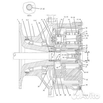 104-3153 1043153 сальник CAT D9N, D9R