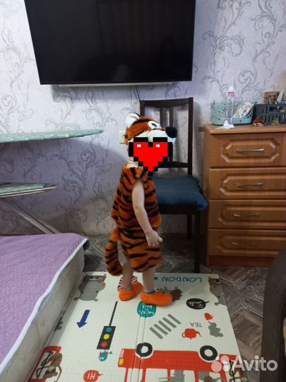 Костюм новогодний тигра на 3,4,5 лет