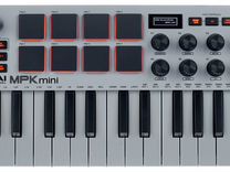 Midi-клавиатура Akai MPK Mini MK3 (серый)