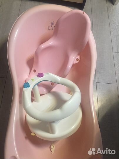 Детская ванночка, стульчик и горка