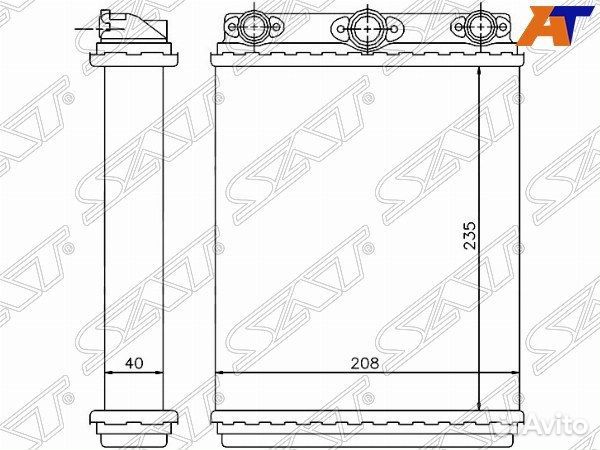 Радиатор отопителя салона mercedes E-class W124