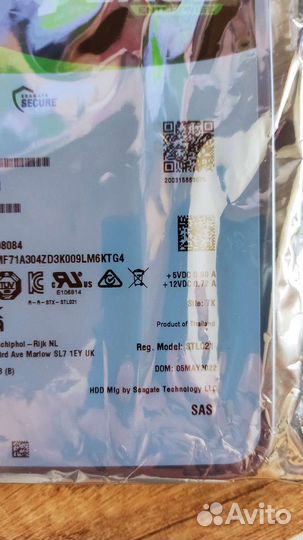 Жесткий диск Seagate Exos X20 20 тб ST20000NM002D