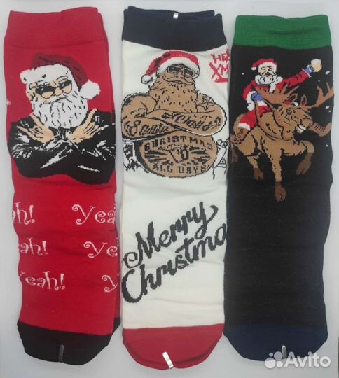 Носки новогодние, подарочные (мужские)