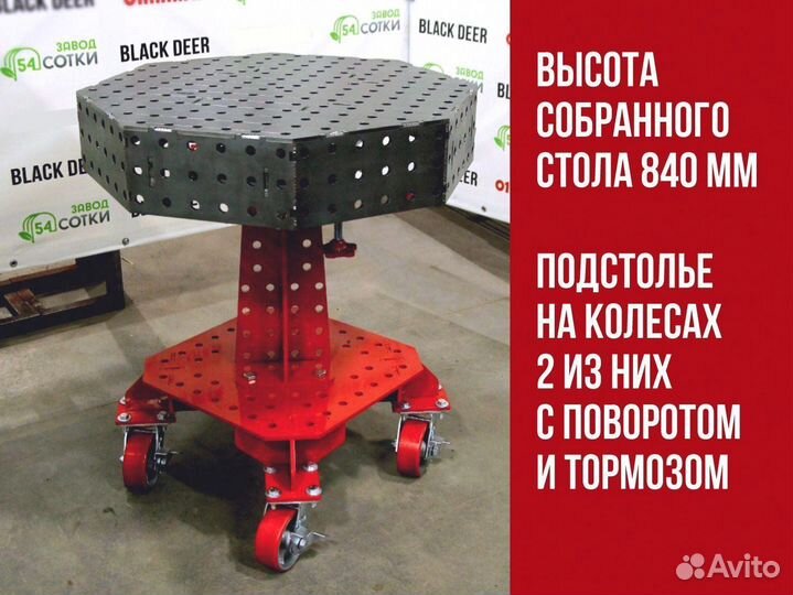 Сварочный стол 3D/ поворотный восьмиугольный