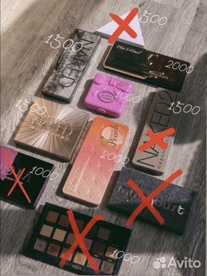 Палетки теней urban decay too face