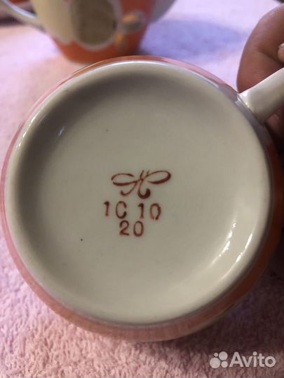 Чайный фарфоровый сервиз СССР
