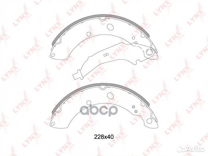 BS-8002 колодки барабанные VW Polo V Sedan, Sk