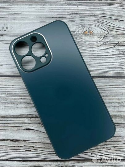 Чехлы матовые стеклянные для iPhone