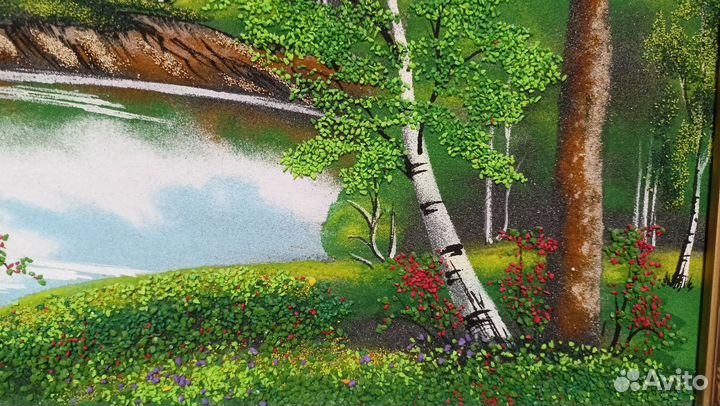 Картина насыпная из каменной крошки(самоцветы)