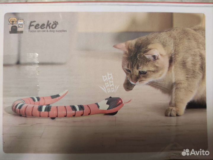 Интерактивная змея - игрушка для кошки/кота