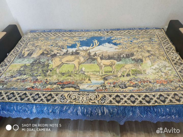 Коврик олени СССР антиквариат