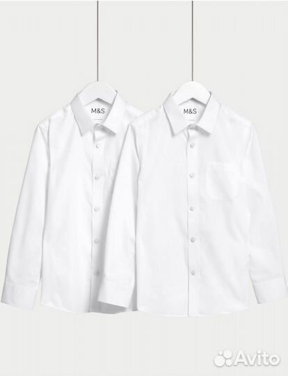 Белая рубашка школьная для мальчика