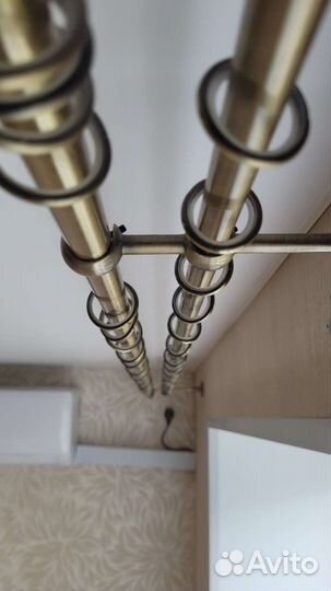 Карниз металлический настенный двухрядный