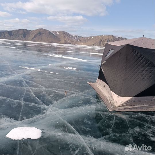 Зимняя палатка cube трехслойная бу
