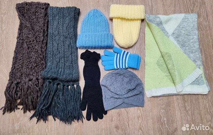 Шарф шапка перчатки