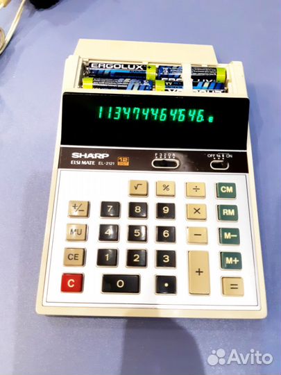 Калькулятор Sharp Elsi Mate EL-2121 Винтаж Ретро