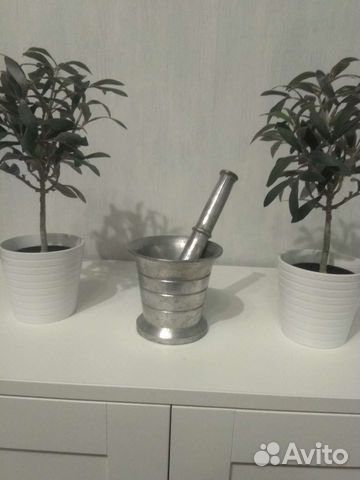 Алюминиевая ступка с пестиком коллекционная