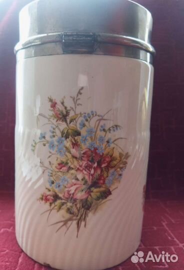 Старинная банка для кофе XIX век