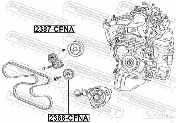 Ролик обводной комплект подходит для audi A3/A3