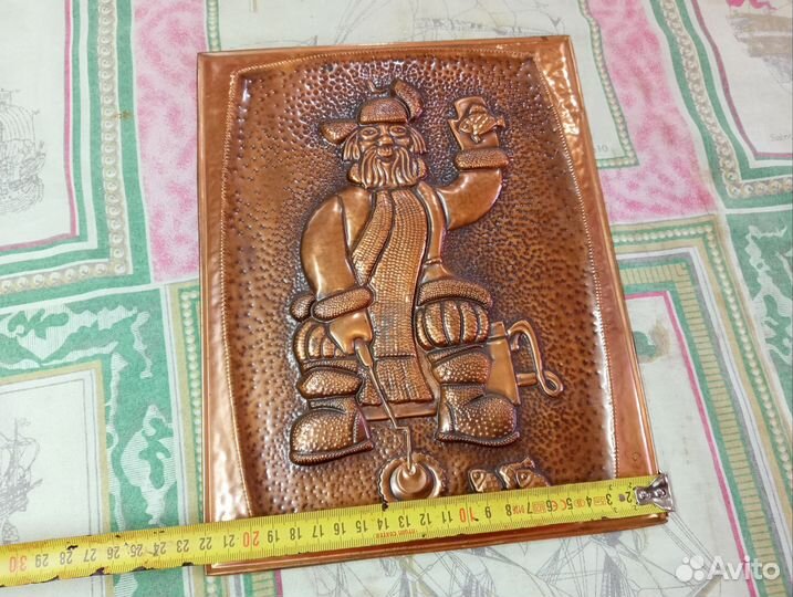 Картина медная чеканка СССР