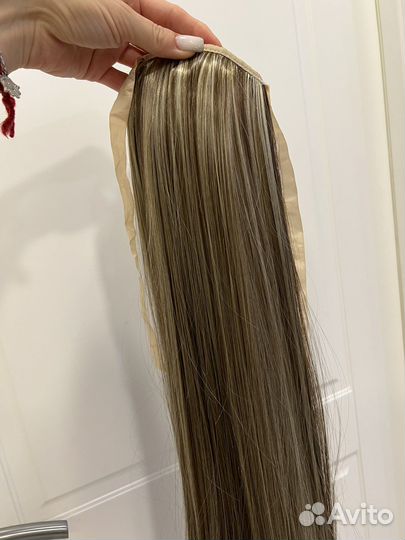 Хвост накладной мелированный