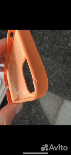 Чехол для iPhone 12pro MagSafe оранжевый