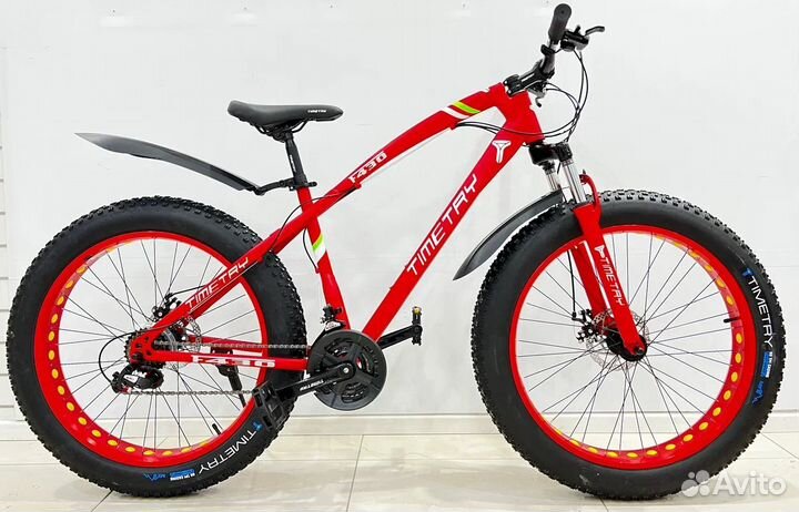 Велосипед фетбайк Взрослый тт 034 красный 26