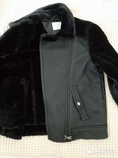 Дубленка zara для девочки