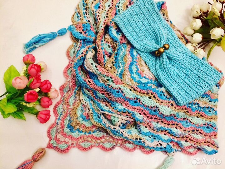 Платок шаль,шапка,повязка