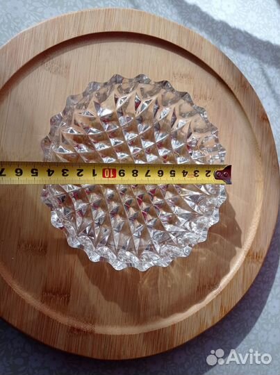 Блюдо ссср, хрусталь