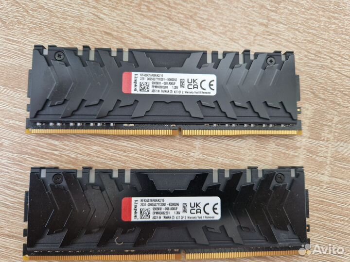 DDR4 3600Mhz Kingston fury renegade 16GB