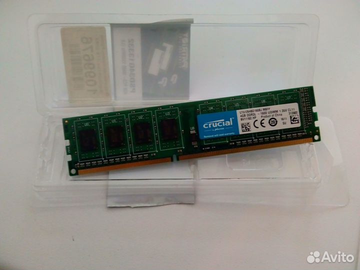 Оперативная память ddr3 4 gb 1600 Crucial