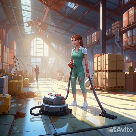 Уборщица на производство