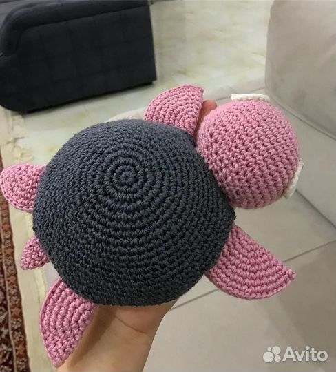 Мягкая игрушка черепаха вязаная гипоаллергенная