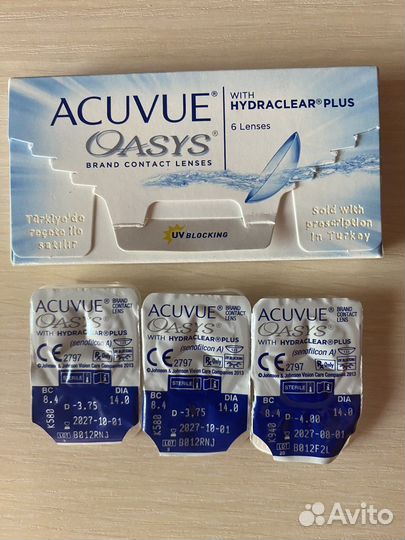 Линзы -3,75 и -4,00