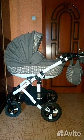 Коляска bebe mobile toscana 3 в 1 лён