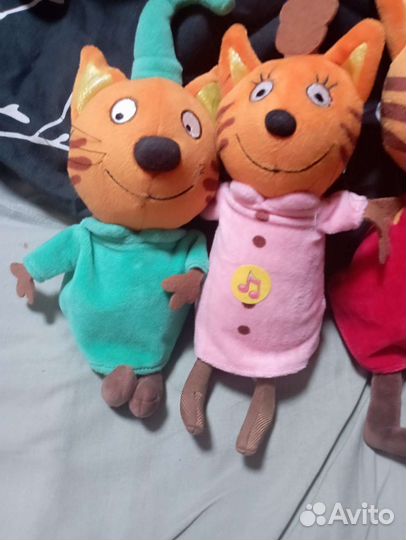 Мягкие игрушки 3 кота