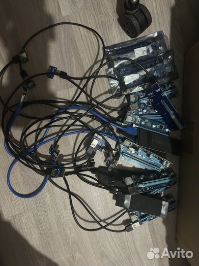 Райзер pci-e 8штук