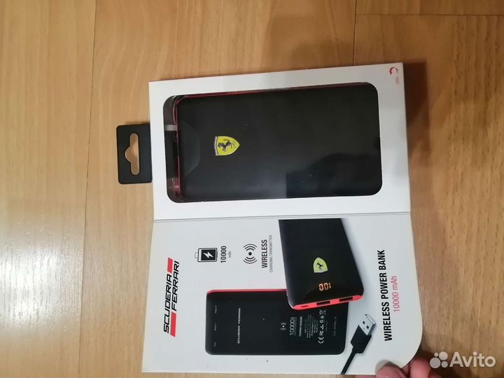 Внешний аккумулятор Ferrari, 2 USB