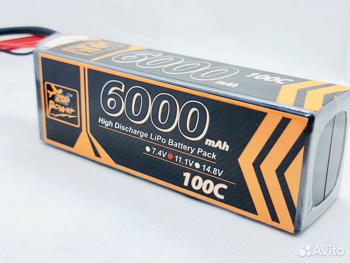 Аккумулятор Lipo li-po 2s 7,6v 6000mah 100C Новые