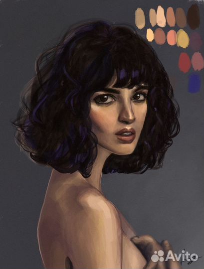 Портрет по фото/эмблема/логотип