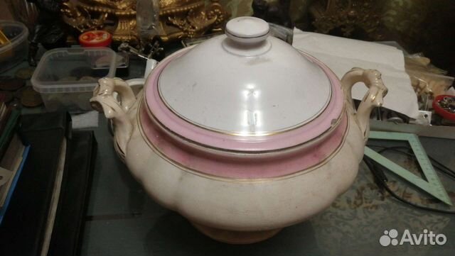 Супница фарфор старинная