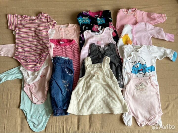 Вещи пакетом для девочки 68-74