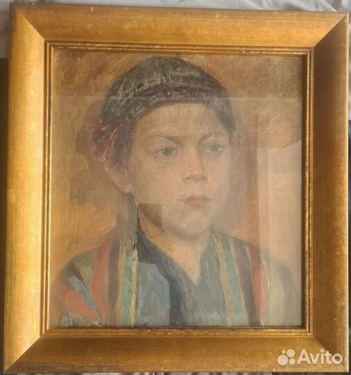 Глебов фп Портрет мальчика холст масло 35х39