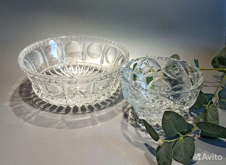 Хрустальные салатницы времен СССР винтаж